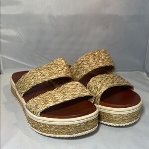 MIA Tan Woven Sandals